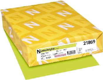 Neenah Paper® Astrobrights™ Vulcan Green Vellum 65# Cover 8.5x11 in. 250 Sheets per Ream